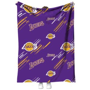 los angeles lakers fan spirit purple blanket best selling