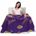 los angeles lakers fan spirit purple blanket best selling