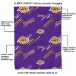 los angeles lakers fan spirit purple blanket best selling
