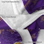 los angeles lakers fan spirit purple blanket best selling
