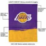 los angeles lakers gradient dots purple blanket new arrival