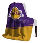los angeles lakers gradient dots purple blanket top rated