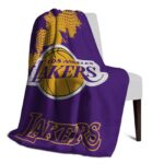 los angeles lakers grunge texture purple blanket top rated