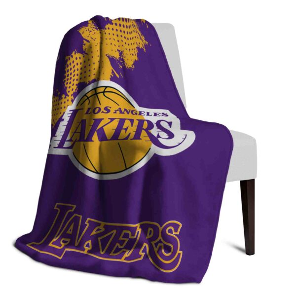 los angeles lakers grunge texture purple blanket top rated