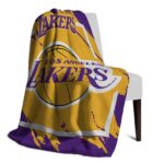 los angeles lakers splatter effect purple blanket top rated