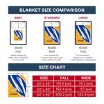 los angeles rams brushstrokes blue white blanket trendy