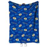 los angeles rams diehard fans blue blanket best selling