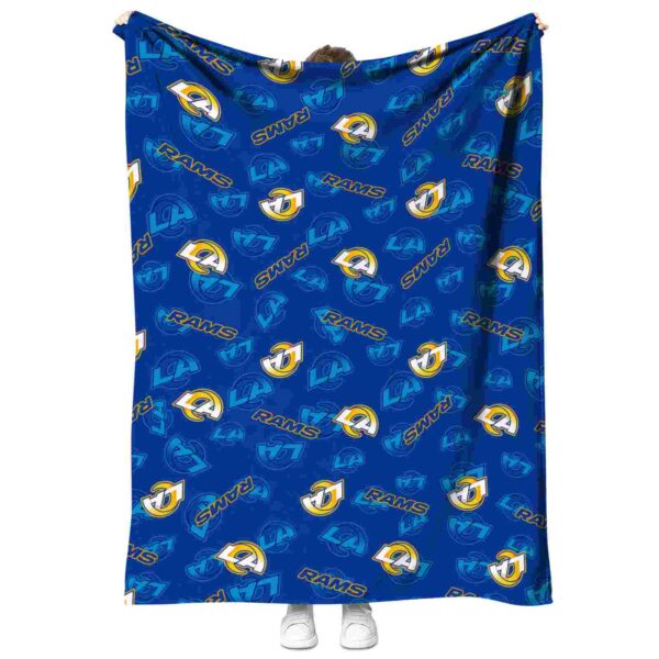 los angeles rams diehard fans blue blanket best selling