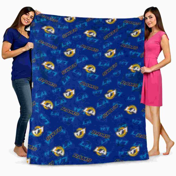 los angeles rams diehard fans blue blanket fashion forward