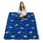 los angeles rams diehard fans blue blanket high quality