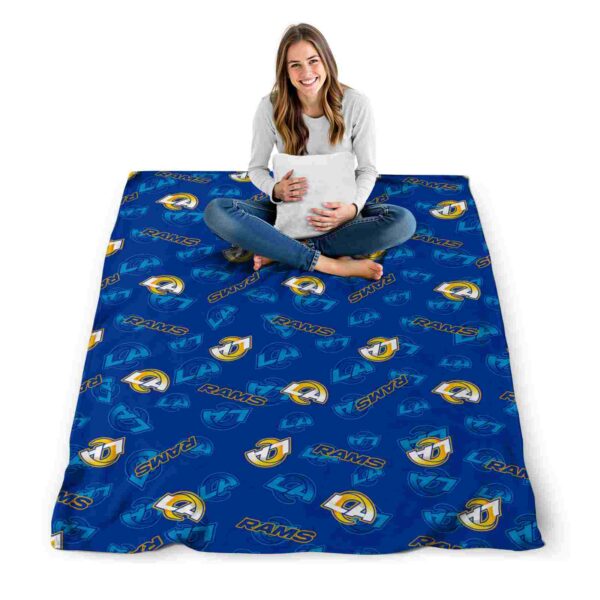 los angeles rams diehard fans blue blanket high quality