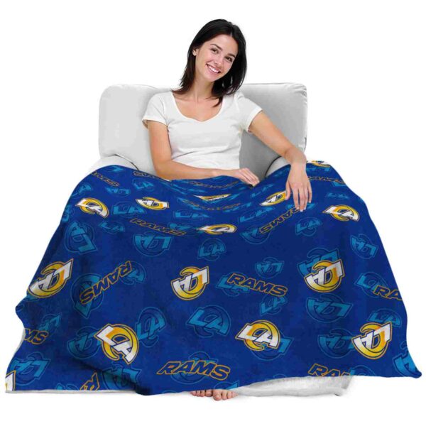 los angeles rams diehard fans blue blanket latest model