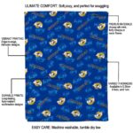 los angeles rams diehard fans blue blanket new arrival