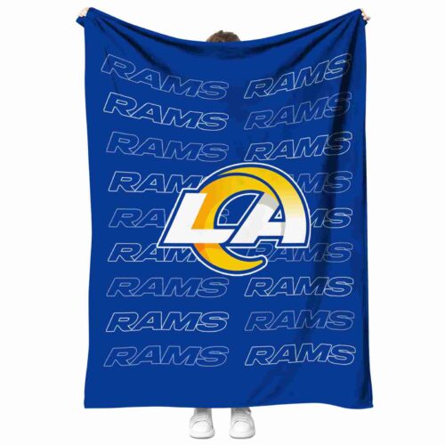 los angeles rams fan pride blue blanket best selling