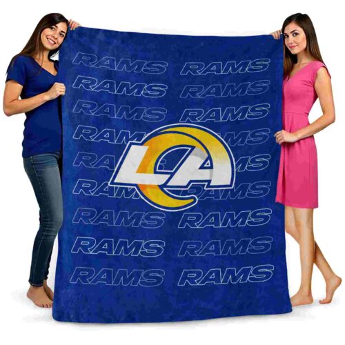 los angeles rams fan pride blue blanket fashion forward