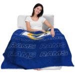 los angeles rams fan pride blue blanket best selling