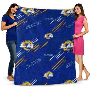 los angeles rams fan spirit blue blanket fashion forward