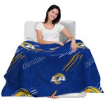 los angeles rams fan spirit blue blanket latest model
