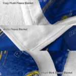 los angeles rams fan spirit blue blanket premium grade