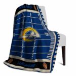 los angeles rams football field blue blanket top rated