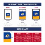 los angeles rams gradient dots blue blanket trendy