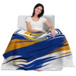 los angeles rams paint streaks blue white blanket latest model