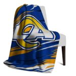 los angeles rams paint streaks blue white blanket top rated