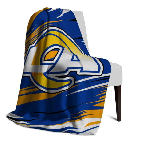 los angeles rams paint streaks blue white blanket top rated