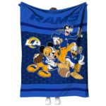 Los Angeles Rams Three Musketeers Blue Blanket 1 los angeles rams three musketeers blue blanket best selling