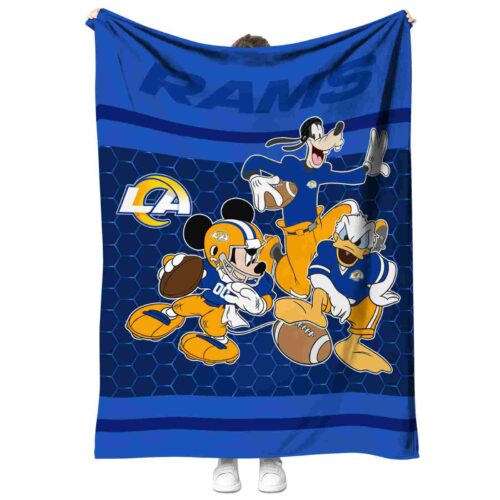 los angeles rams three musketeers blue blanket best selling