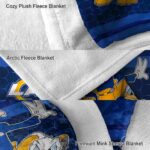 los angeles rams three musketeers blue blanket best selling