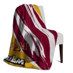 louisiana monroe warhawks brushstrokes red white blanket top rated