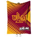 louisiana monroe warhawks diagonal stripes red blanket best selling