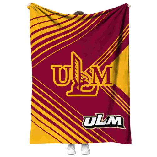 louisiana monroe warhawks diagonal stripes red blanket best selling