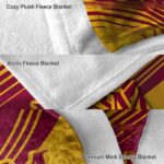 louisiana monroe warhawks diagonal stripes red blanket best selling