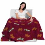 louisiana monroe warhawks diehard fans red blanket best selling