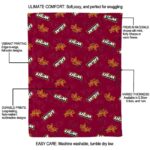 louisiana monroe warhawks diehard fans red blanket best selling