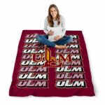 louisiana monroe warhawks fan pride red blanket best selling
