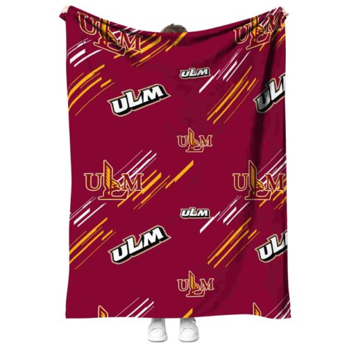 louisiana monroe warhawks fan spirit red blanket best selling