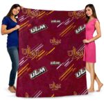 louisiana monroe warhawks fan spirit red blanket best selling