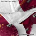 louisiana monroe warhawks fan spirit red blanket best selling