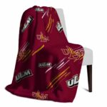 louisiana monroe warhawks fan spirit red blanket best selling