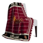 louisiana monroe warhawks football field red blanket best selling