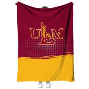 louisiana monroe warhawks gradient dots red blanket best selling