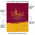 louisiana monroe warhawks gradient dots red blanket new arrival