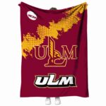 louisiana monroe warhawks grunge texture red blanket best selling