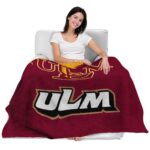 louisiana monroe warhawks grunge texture red blanket best selling