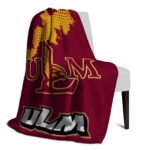 louisiana monroe warhawks grunge texture red blanket best selling
