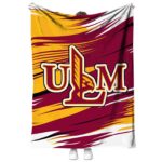 louisiana monroe warhawks paint streaks red white blanket best selling