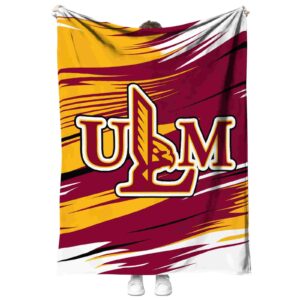louisiana monroe warhawks paint streaks red white blanket best selling